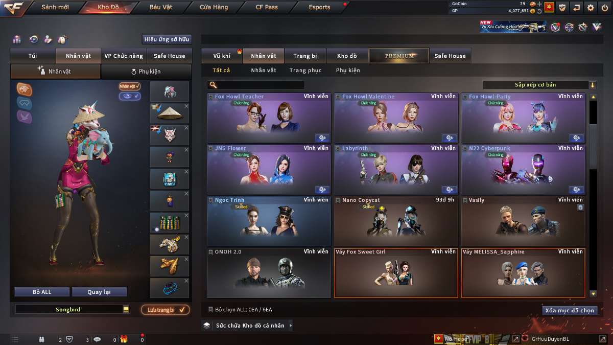 shop acc cf uy tin gia re